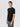 T-shirt in Maglia di Cotone Crepe Nero