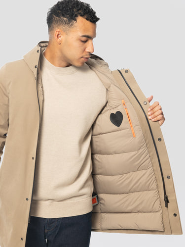 RRD-Giaccone Parka in Surflex con Cappuccio Sandalo-TRYME Shop