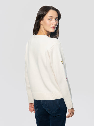 Maglione Oversize  Love Skiss Girls Avorio
