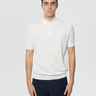 FILIPPO DE LAURENTIIS-Polo in Cotone Crepe Bianco Ottico-TRYME Shop