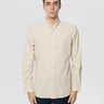 RALPH LAUREN-Camicia in Popeline Stretch a Righe Beige/Bianco-TRYME Shop