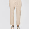 CLOSED-Pantaloni in Lino con Coulisse Fango-TRYME Shop