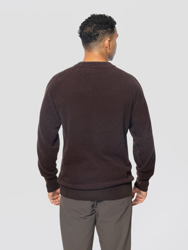 Haut technique en polaire sans coutures marron
