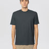 FILIPPO DE LAURENTIIS-T-shirt Girocollo in Crepe di Cotone Ferro-TRYME Shop
