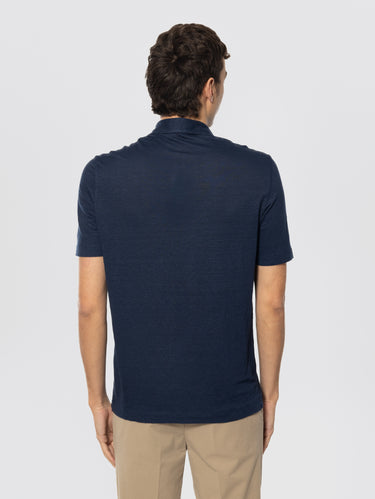 Skipper Polo van Linnen Indigo