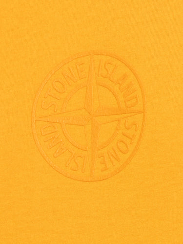 Orange Compass Logo Print T-shirt