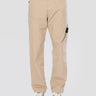 STONE ISLAND-Pantaloni Chino in Ripstop di Cotone Deserto-TRYME Shop