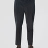 BRIGLIA 1949-Pantaloni in Drill di Cotone con Pinces Nero-TRYME Shop