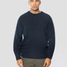 FILIPPO DE LAURENTIIS-Maglia Girocollo Manica Raglan in Alpaca Blu Navy-TRYME Shop