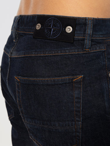 Blue Rinse Regular Straight Five-Pocket Jeans