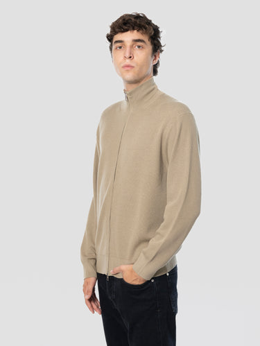 Cardigan aus Baumwollmischung und Kaschmir Beige