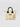 Borsa Colette in Canvas a Righe Giallo/Bianco