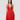 ERMANNO FIRENZE-Abito in Chiffon con Dettaglio Plissé Rosso-TRYME Shop