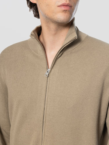 Cardigan aus Baumwollmischung und Kaschmir Beige