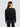 Maglione Girocollo in Misto Lana con Ricamo O la Borsa o la Vita Nero