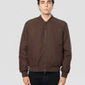 CLOSED-Bomber Classico in Twill Riciclato Espresso-TRYME Shop