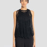 MAX MARA-Top in Rete con Cristalli Nero-TRYME Shop