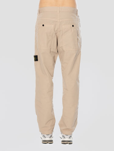 Pantaloni Chino in Ripstop di Cotone Deserto