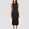 MAX MARA MM-Abito Tubino in Jersey di Neoprene Nero-TRYME Shop