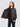 Giacca in Pelle con Zip Laterale Marrone