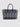 Borsa in Denim e Pizzo Sangallo con Volant Blu