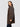 Cappotto in Pelle Bonded Suede Marrone