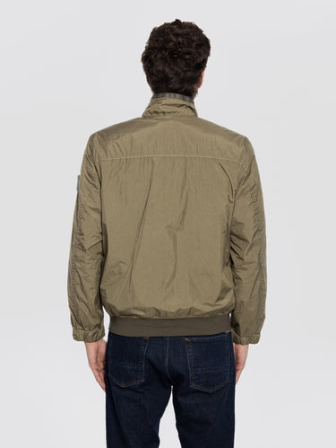 Jas van kreukelig nylon reps militair groen