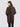 Cappotto in Pelle Bonded Suede Marrone