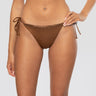 MC2 SAINT BARTH-Slip con Laccetti Regolabili e Strass Marrone-TRYME Shop