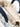 Borsa in Canvas a Righe Bianco/Celeste