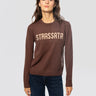MC2 SAINT BARTH-Maglione Girocollo Strassata con Strass Marrone-TRYME Shop