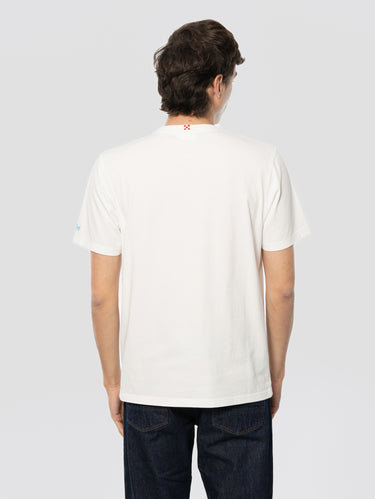 White T-shirt with Paloma Recipe Embroidery