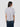 Camicia in Viscosa a Righe Maniche Corte Celeste