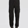 STONE ISLAND-Pantaloni Cargo in Cotone Stretch Nero-TRYME Shop