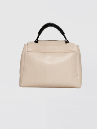 Small Sveva Handbag with Butter-Colored Leather Handle
