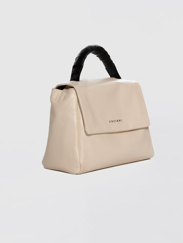 Small Sveva Handbag with Butter-Colored Leather Handle