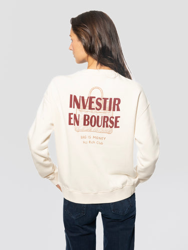 Felpa Stardust Investir En Bourse Bianco