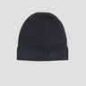 FILIPPO DE LAURENTIIS-Cappello in Lana Merino a Coste Blu-TRYME Shop