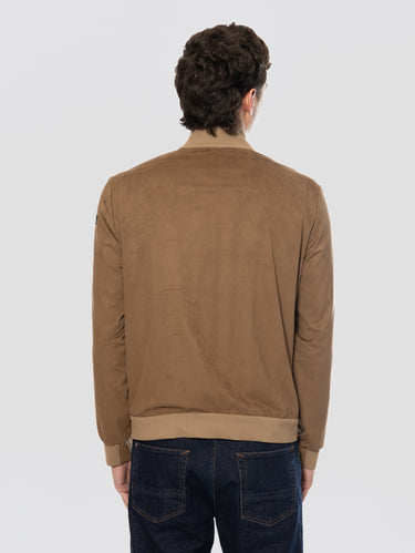 Nabucco Bomber Jacket Suede Effect Tobacco