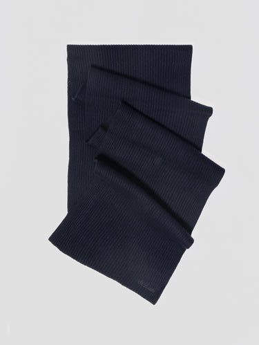 Coffret de Noël pour homme avec bonnet et écharpe en cachemire bleu