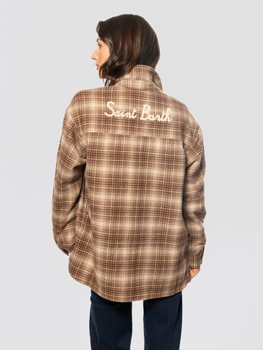 Camicia in Flanella Tartan Marrone