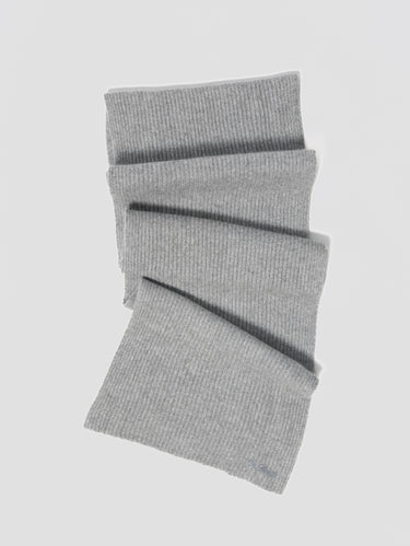 Coffret de Noël pour homme avec bonnet et écharpe en cachemire gris chiné