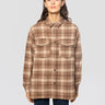 MC2 SAINT BARTH-Camicia in Flanella Tartan Marrone-TRYME Shop