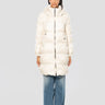MAX MARA-Piumino Imbottito Midi con Cappuccio Vaniglia-TRYME Shop