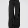 ICON DENIM-Jeans Debby Wide Leg con Vita Media Nero-TRYME Shop