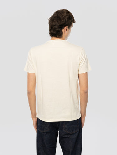 T-Shirt Rundhalsausschnitt Custom Slim Fit Creme