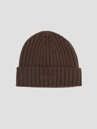 Cappello in Lana Merino Marrone