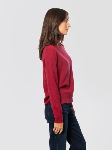 Maglia Laurene Collo Alto in Cashmere Rosso