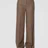 P.A.R.O.S.H.-Pantaloni Gamba Dritta in Principe di Galles Marrone-TRYME Shop