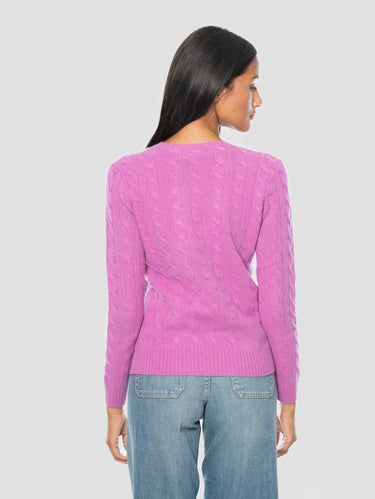 Pullover mit Zopfmuster aus Kaschmirmischung Cardo
